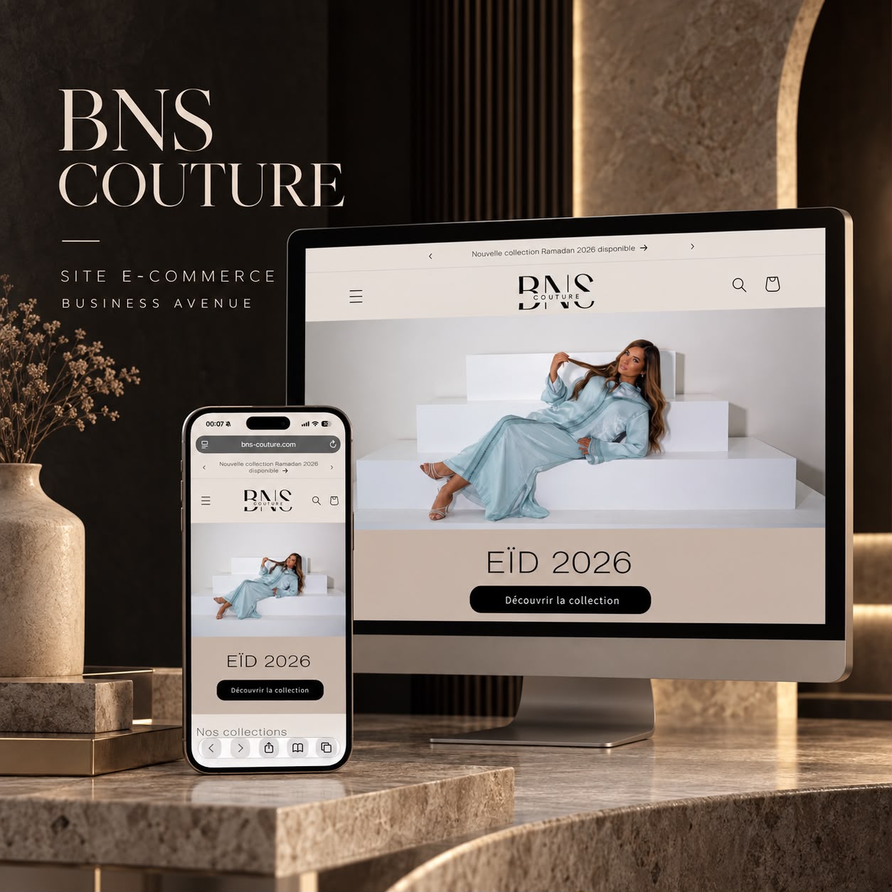 BNS Couture — Site e-commerce réalisé par Business Avenue