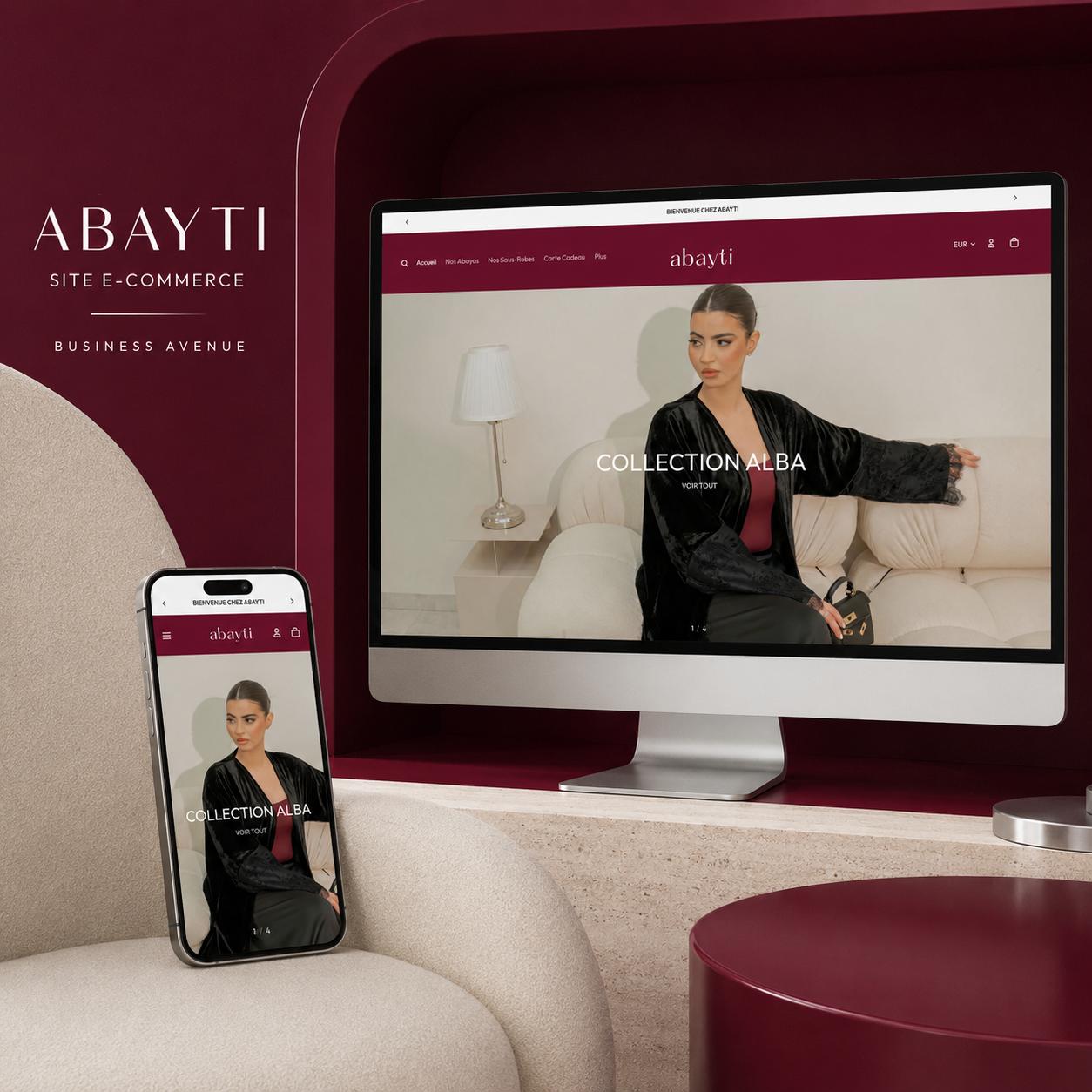 Abayti — Site e-commerce réalisé par Business Avenue