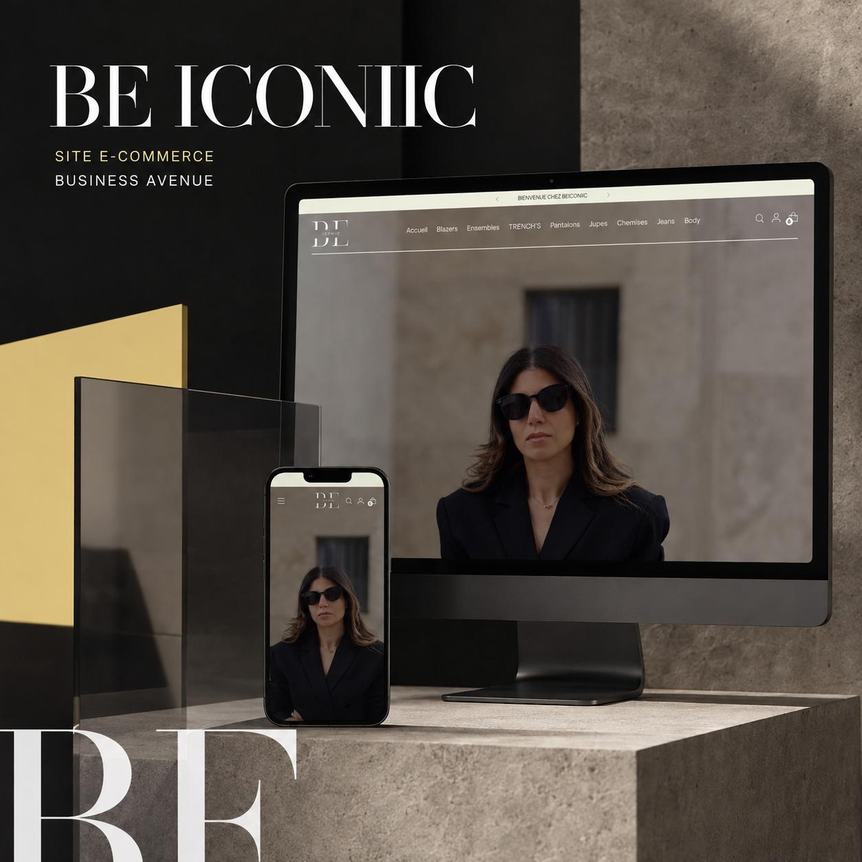 Be Iconic — Site e-commerce réalisé par Business Avenue